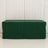 Green table cover on a plain backdrop