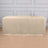 Beige table cover for rectangular tables