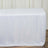 White tablecloth draped over a table for events or dining.