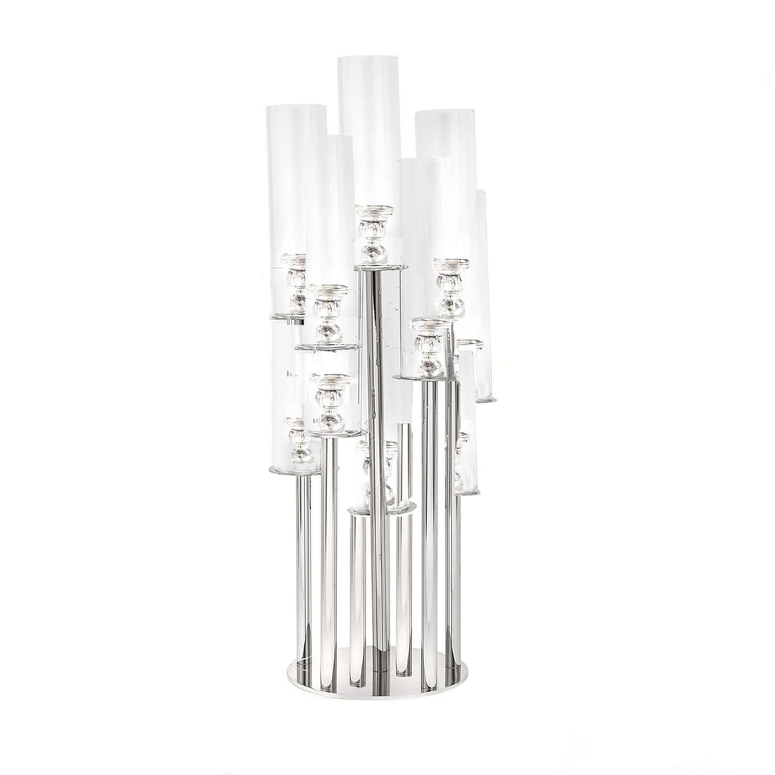 10-Arm Clear Crystal Candelabra 47