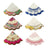 Decorative paper napkins in various floral and patterned designs
