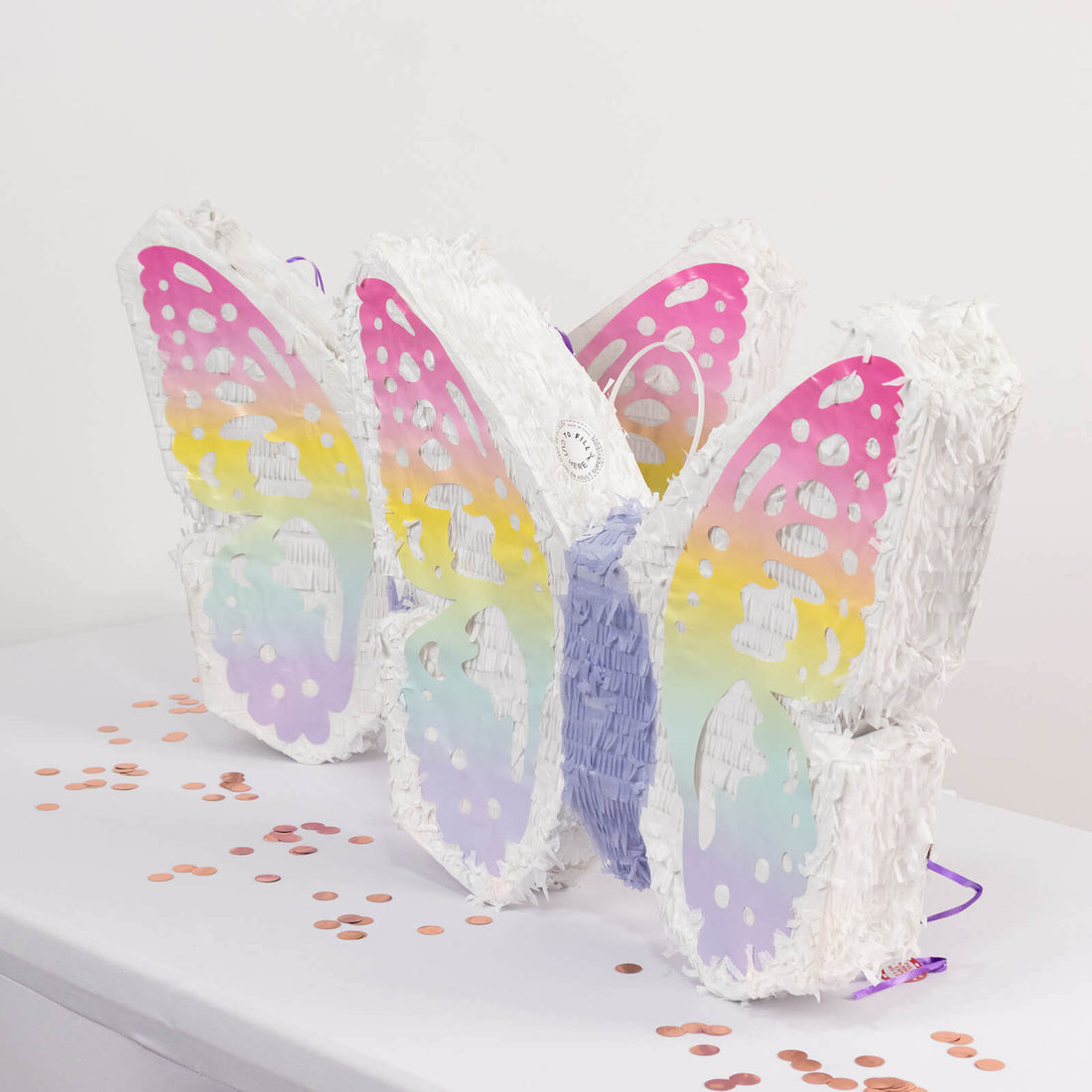 White Lilac Paper Butterfly Pinata, 23