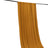 Yellow drapery fabric hanging elegantly, showcasing its soft texture and flow.