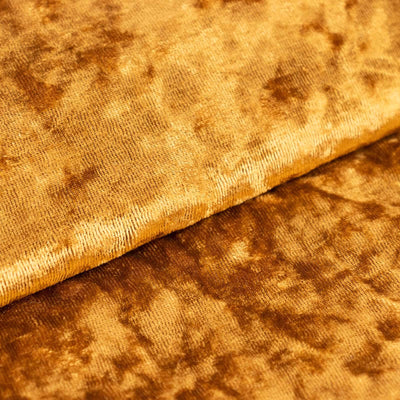 Gold Crushed Velvet Fabric Bolt, DIY Craft Fabric Roll - 65"x5 Yards