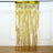 Gold heart curtain hanging in a room