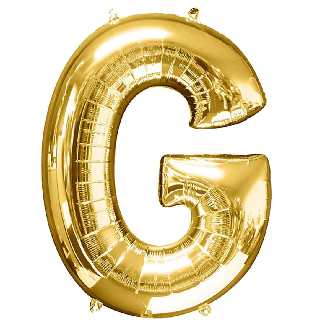 Gold foil letter G balloon