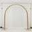 Gold wedding arch on a plain white backdrop