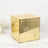 Gold card box with elegant design for weddings and events.