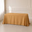 gold rectangle tablecloth 90x132 inches