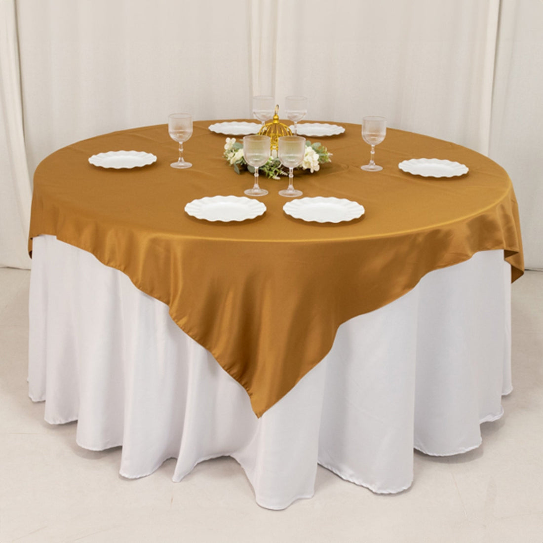 Lamour Satin Table Overlay 72
