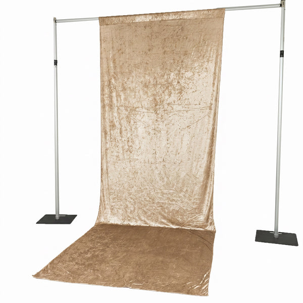 Gold velvet photo backdrop with stand for portrait photography