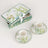 Floral tea set with two cups and saucers in decorative gift box