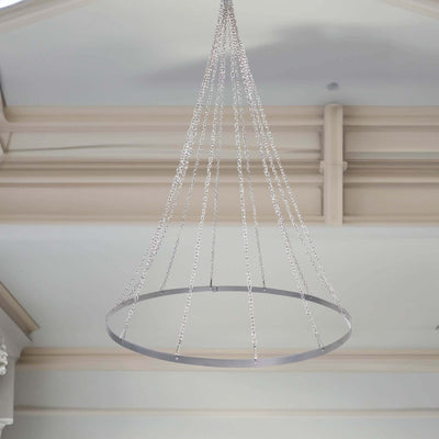 Hanging Hoop Ring Drapery Hardware For 12-Panel Ceiling Draping and FREE Tool Kit - 30"