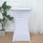 White stretch table cover for events and gatherings