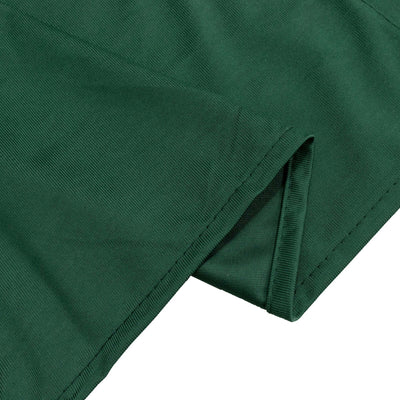 Green fabric with a smooth texture and clean edges.