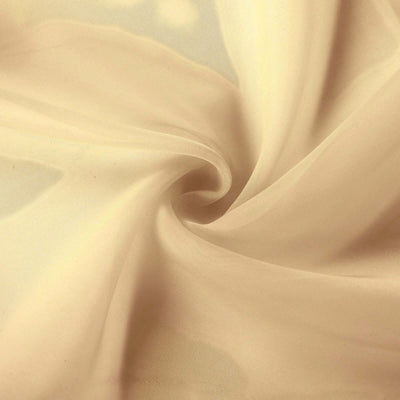 Beige sheer fabric with a soft, flowing texture. #whtbkgd
