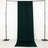 Green fabric backdrop hanging on a frame for photography.