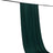 Dark green fabric draped elegantly on a rod