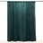Teal velvet curtain panel on a plain backdrop