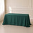 Hunter emerald green polyester rectangle tablecloth 90"x132".