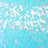 Blue holographic fish scale backdrop for crafts and decorations.