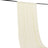 Cream-colored fabric draped elegantly from a black rod.