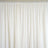 White sheer curtain panel with soft draping texture.