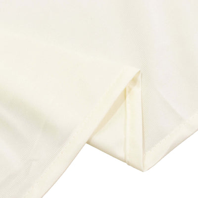 Cream fabric showing smooth texture and clean edges.