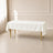 Ivory linen texture tablecloth 54"x96" on a table in a bright setting.