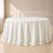 ivory seamless round tablecloth on a table
