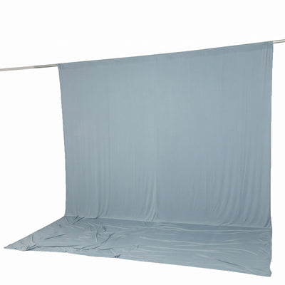 Light blue seamless fabric backdrop with floor for photography studio use