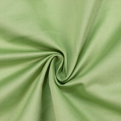 Light green ribbed fabric texture with a swirling fold pattern#whtbkgd