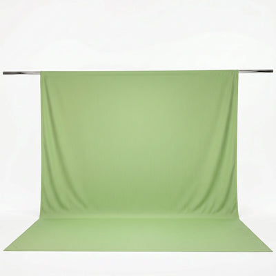 Light green seamless fabric backdrop on a stand with floor sweep#whtbkgd