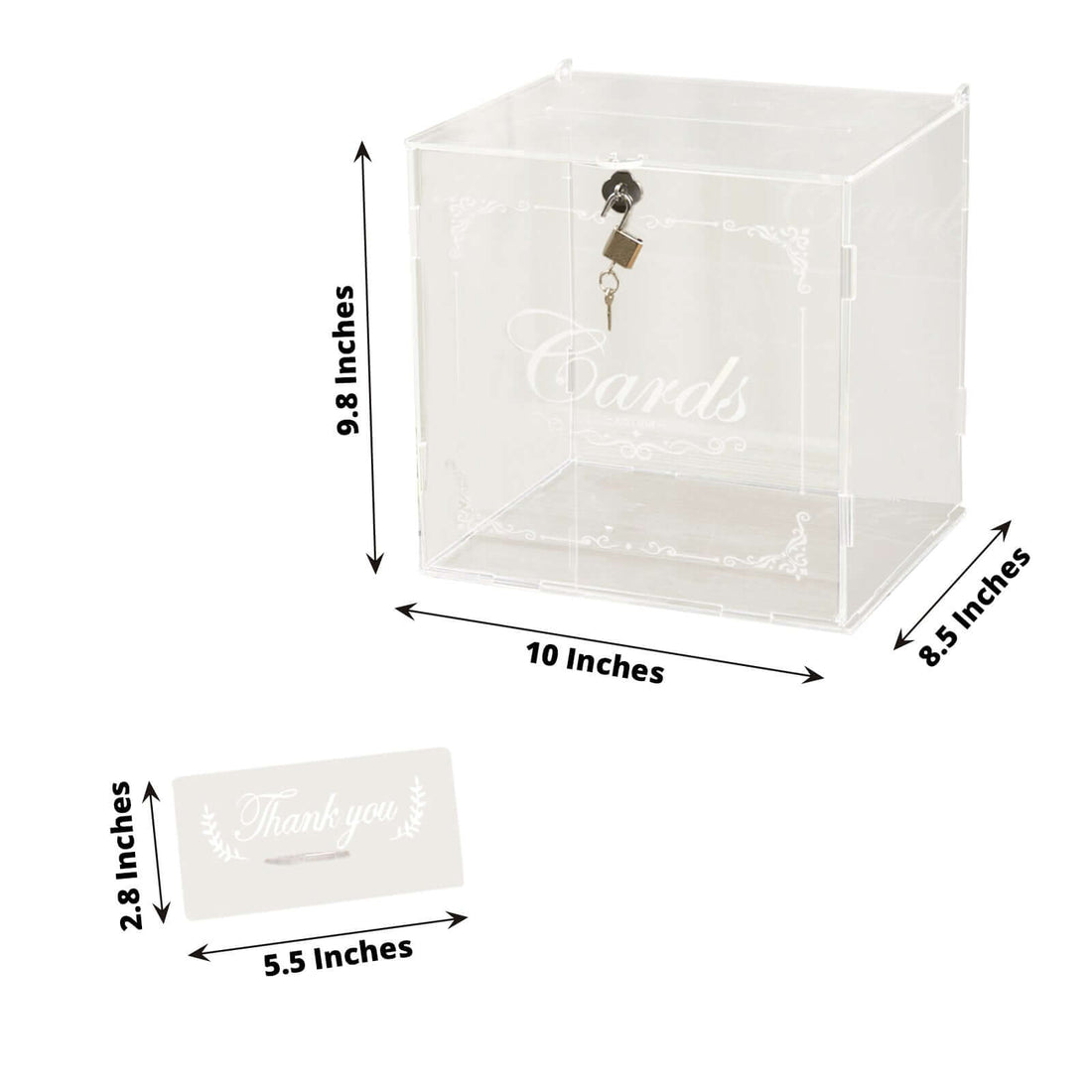 Clear Acrylic Wedding Money Card Box | eFavormart