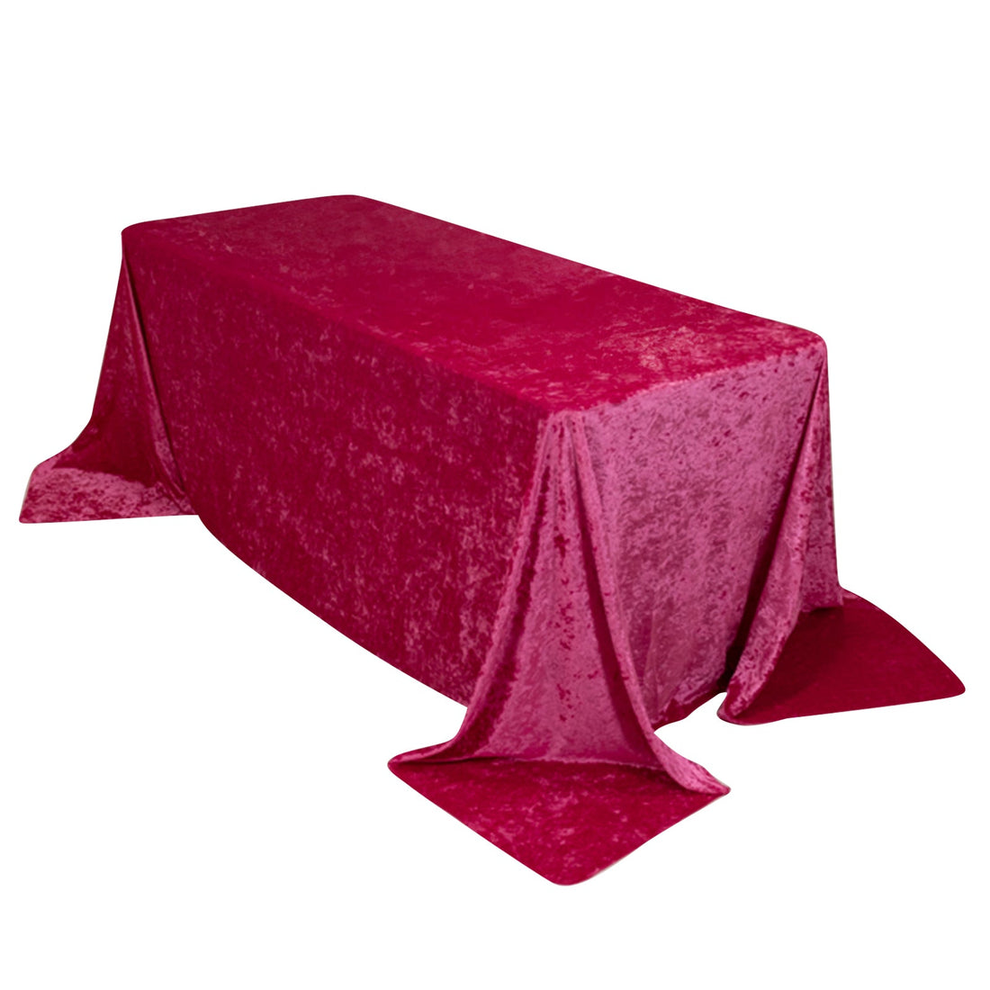 Fusia Rectangle Crushed Velvet Tablecloth 90