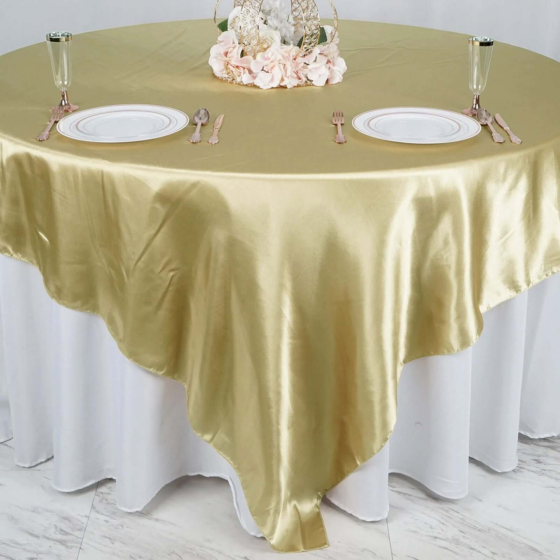 Satin Table Overlay 90