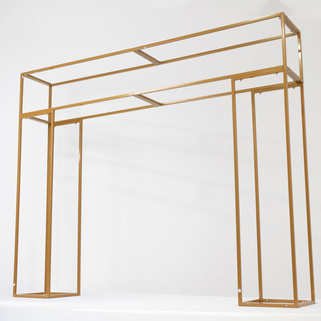 Rectangular Arch 3D Stand Metal Gold 5ftx4ft | eFavormart