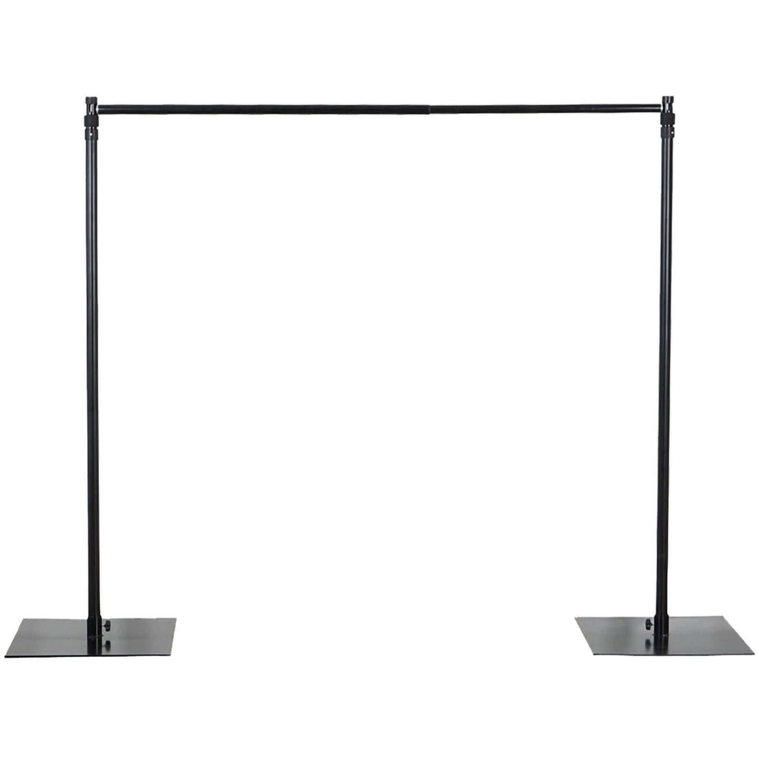 Black garment rack with sturdy base for organizing clothes #whtbkgd
