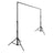 Photography backdrop support stand with adjustable height and sturdy tripod base.