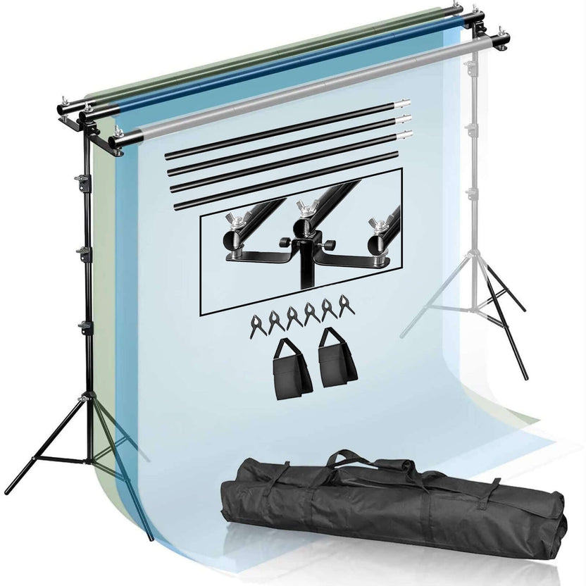8ftx10ft Metal Backdrop Pipe and Drape Kit | eFavormart