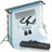 Photography backdrop support system with clamps and carry bag