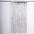 Silver fringe curtain for decoration or party backdrop