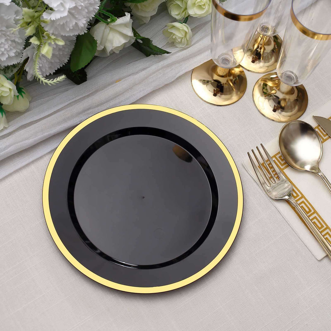 Plastic Round Dinner Plates 7