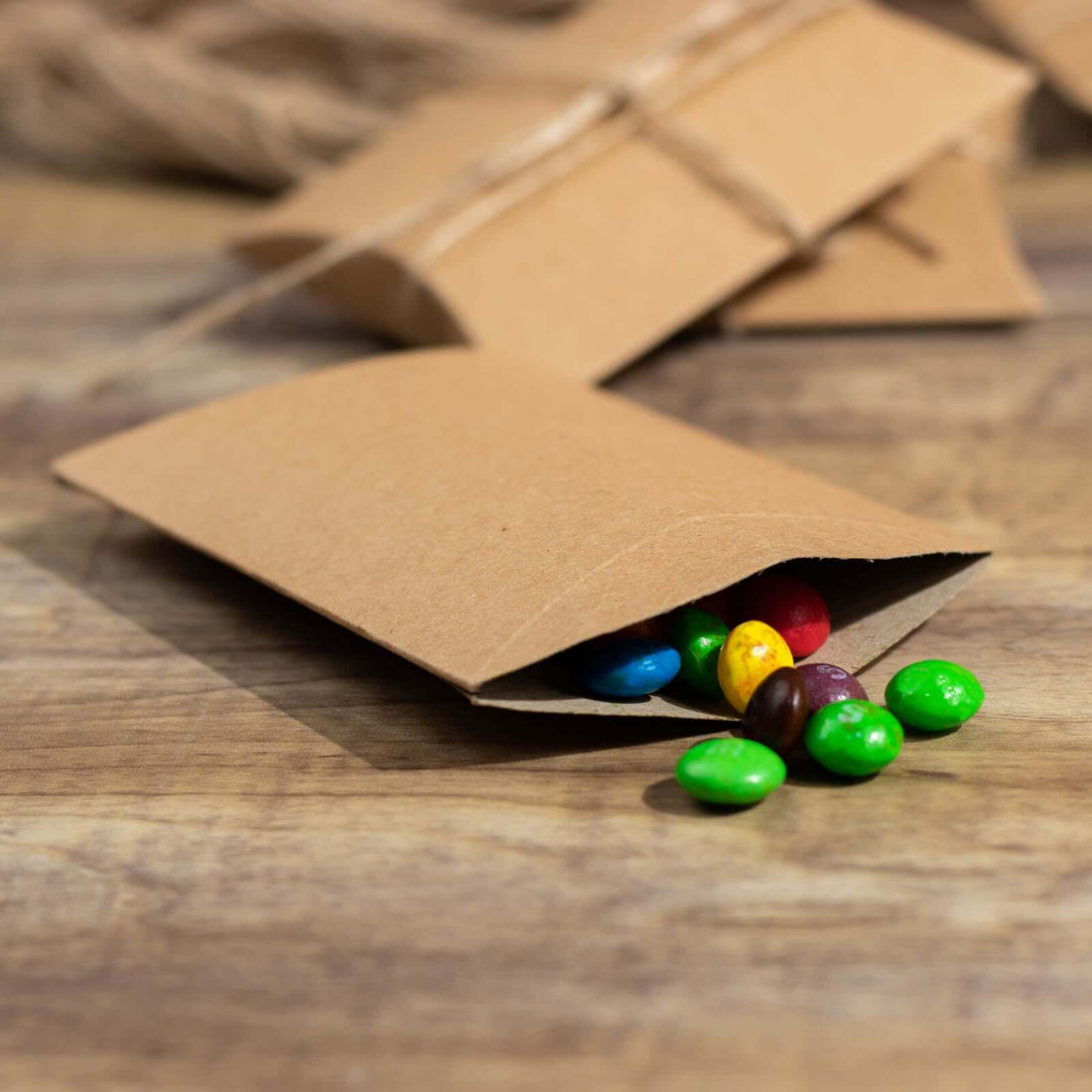 50 Pack Natural Brown Rustic Gift Boxes | eFavormart