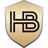 Gold shield logo with "HB" initials, representing a premium brand identity.