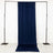 Navy blue fabric draped on a display stand against a plain background