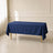 navy blue wrinkle-resistant tablecloth on dining table
