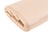 Beige fabric roll on white background