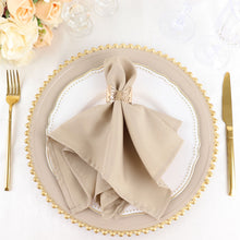 5 Pack Nude Linen Napkins Seamless