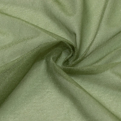 Olive green sheer fabric texture close-up with soft folds#whtbkgd
